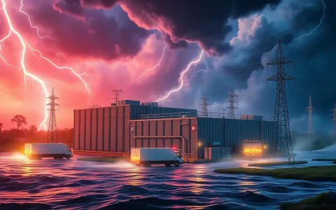 What are the main benefits of using utility-scale batteries during natural disasters