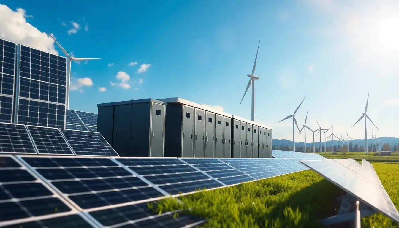 How do utility-scale batteries support the integration of renewable energy