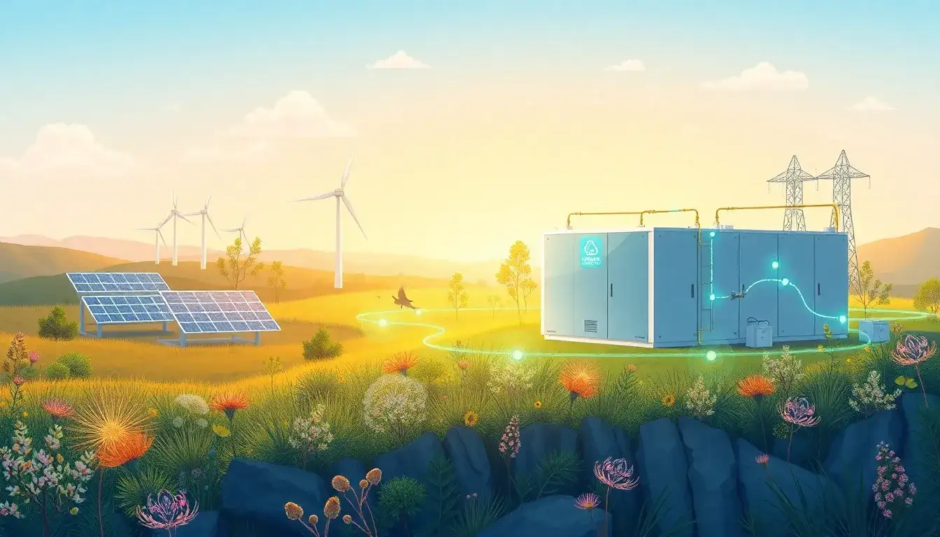 What are the environmental benefits of using utility-scale batteries