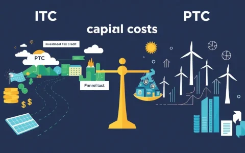 How do capital costs influence the choice between ITC and PTC