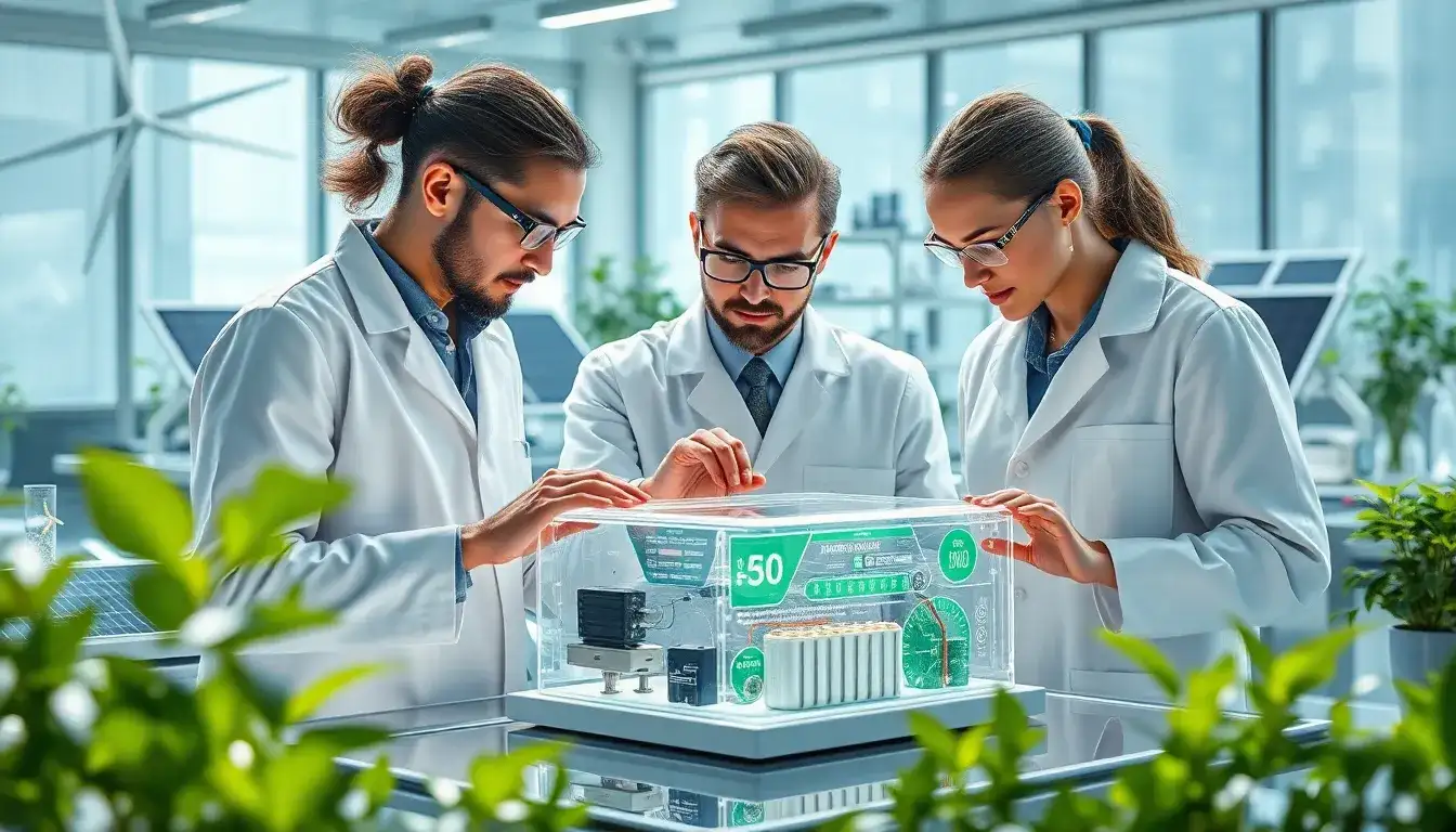 How can batteries be designed to reduce their carbon footprint