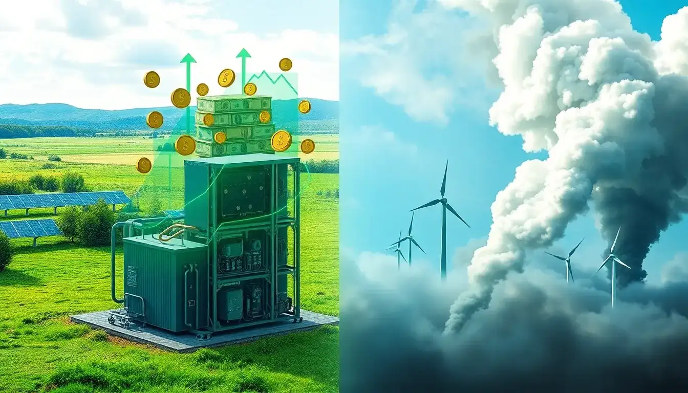 What role do financial incentives play in the emissions impact of utility-scale batteries