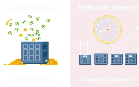 What are the main differences between upfront rebates and performance-based payments for battery storage