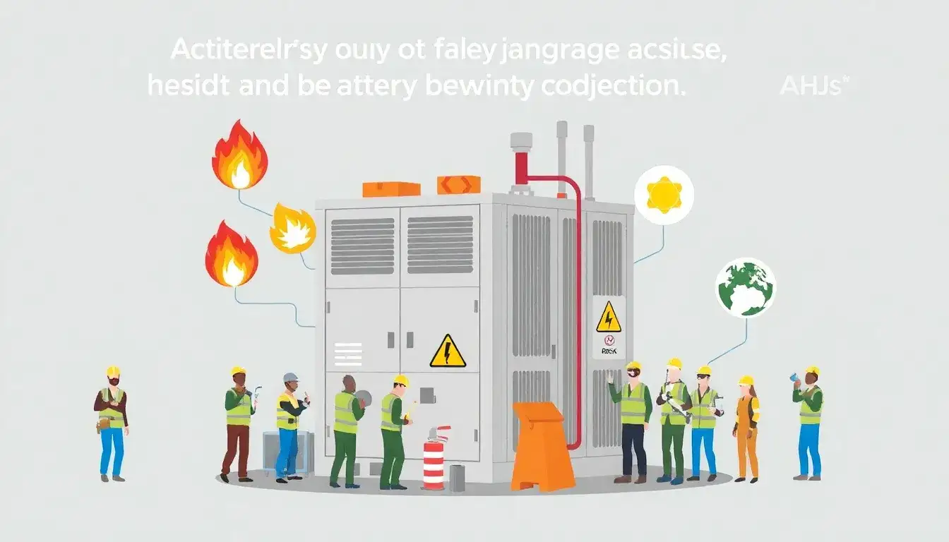 What are the most common safety concerns for AHJs regarding battery energy storage systems