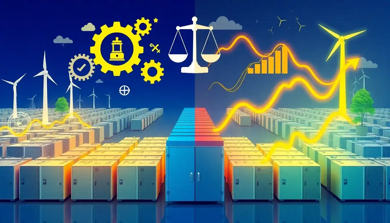 What role do regulatory changes play in the cost and performance of utility-scale batteries
