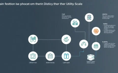 What are the main factors influencing the choice of battery chemistry for utility-scale applications
