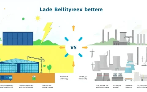 How do utility-scale batteries compare to traditional power generation methods