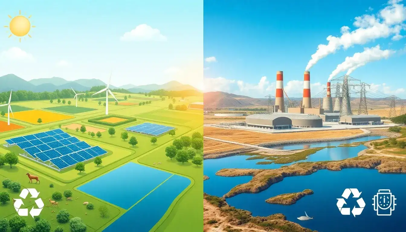 What are the environmental impacts of utility-scale batteries versus traditional power generation