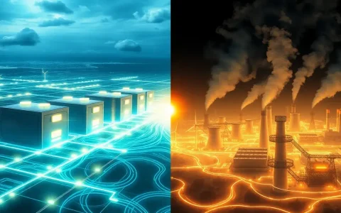How do utility-scale batteries contribute to grid stability compared to traditional power sources