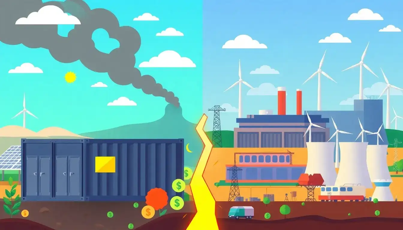 How do utility-scale batteries compare to traditional power sources in terms of cost efficiency