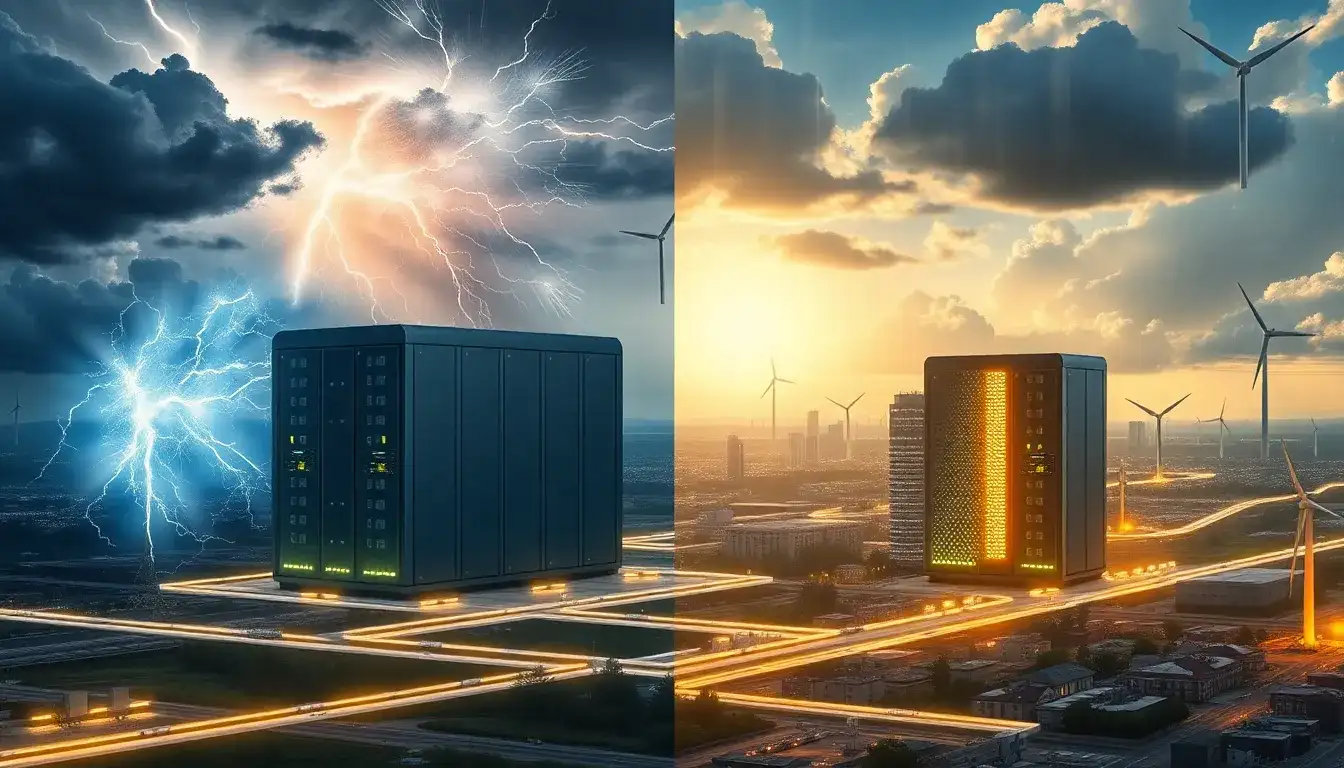 Can utility-scale batteries alone ensure grid stability during extreme weather events