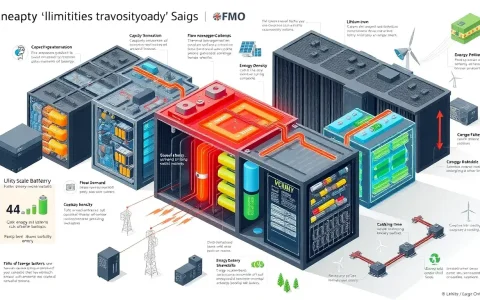 What are the technical limitations of utility-scale batteries and how do they affect their performance
