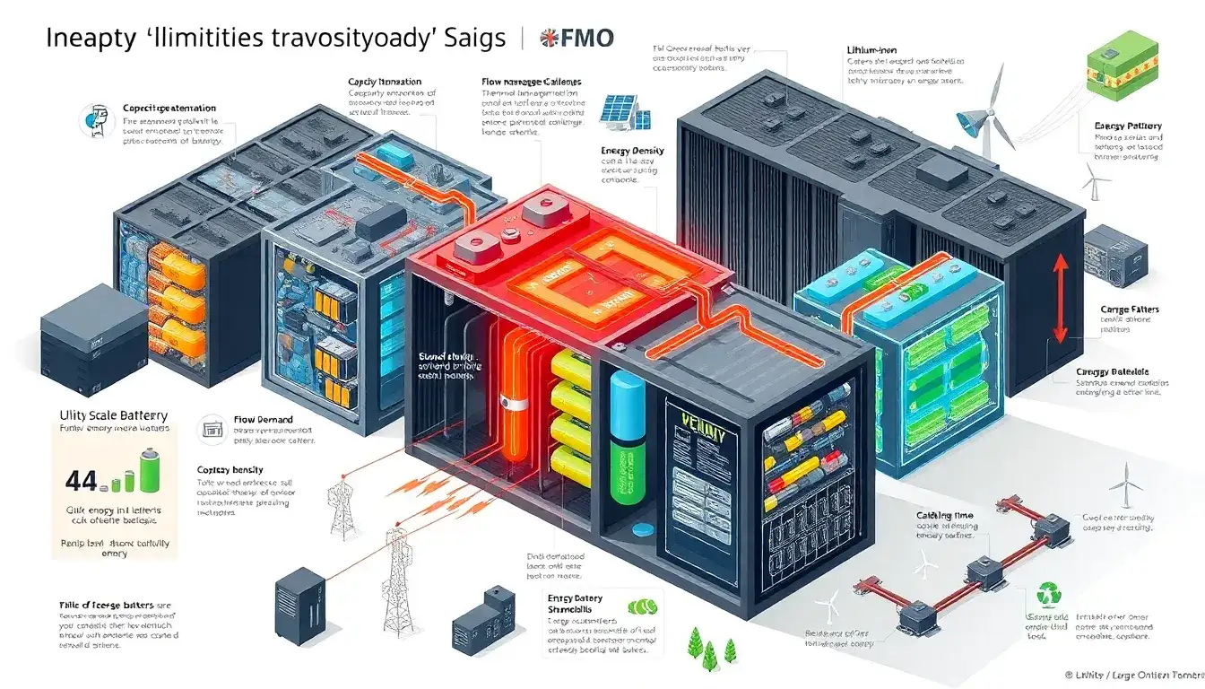 What are the technical limitations of utility-scale batteries and how do they affect their performance