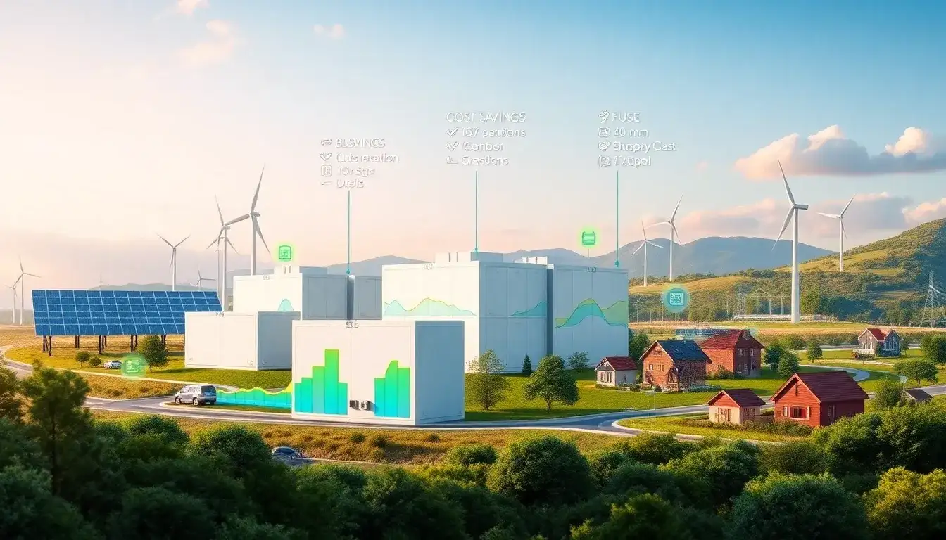 What are the long-term savings and benefits of utility-scale battery systems