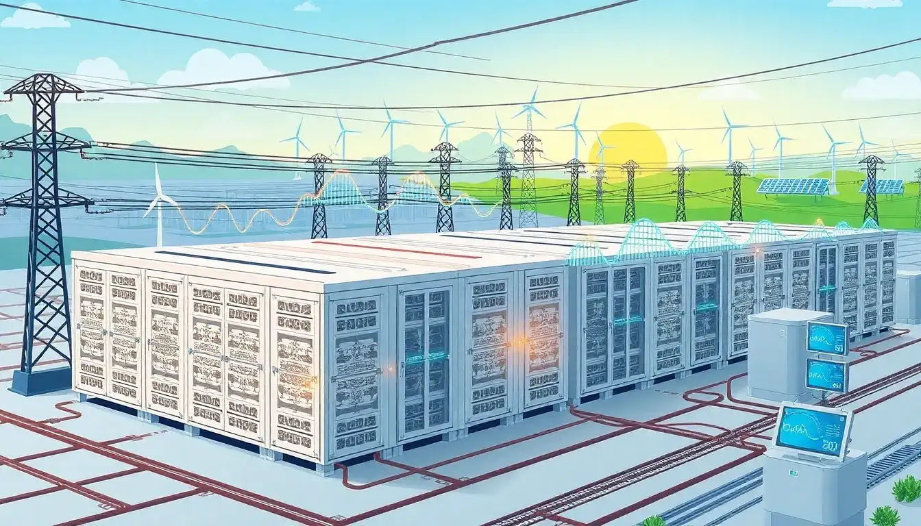 How do utility-scale batteries provide frequency response services