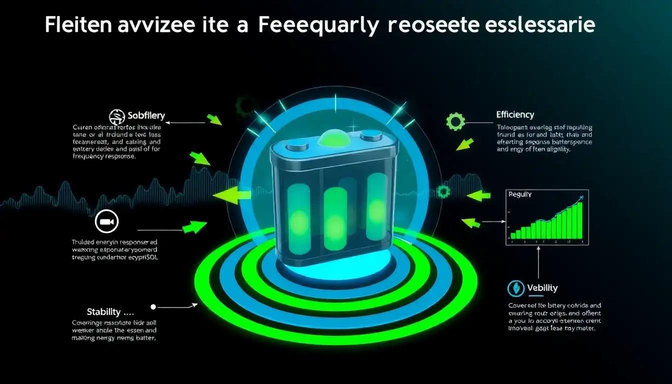 What are the main advantages of using batteries for frequency response