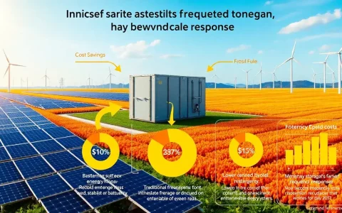 What are the cost benefits of using utility-scale batteries for frequency response
