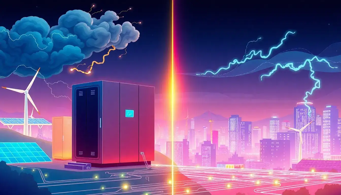 How does battery storage improve the reliability of the grid