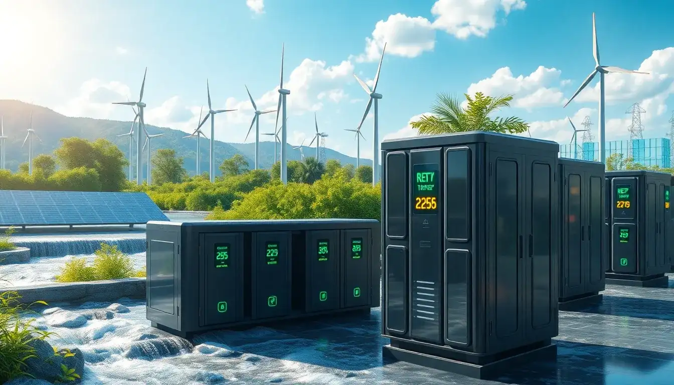 How does the integration of renewable energy sources benefit from rapid battery response