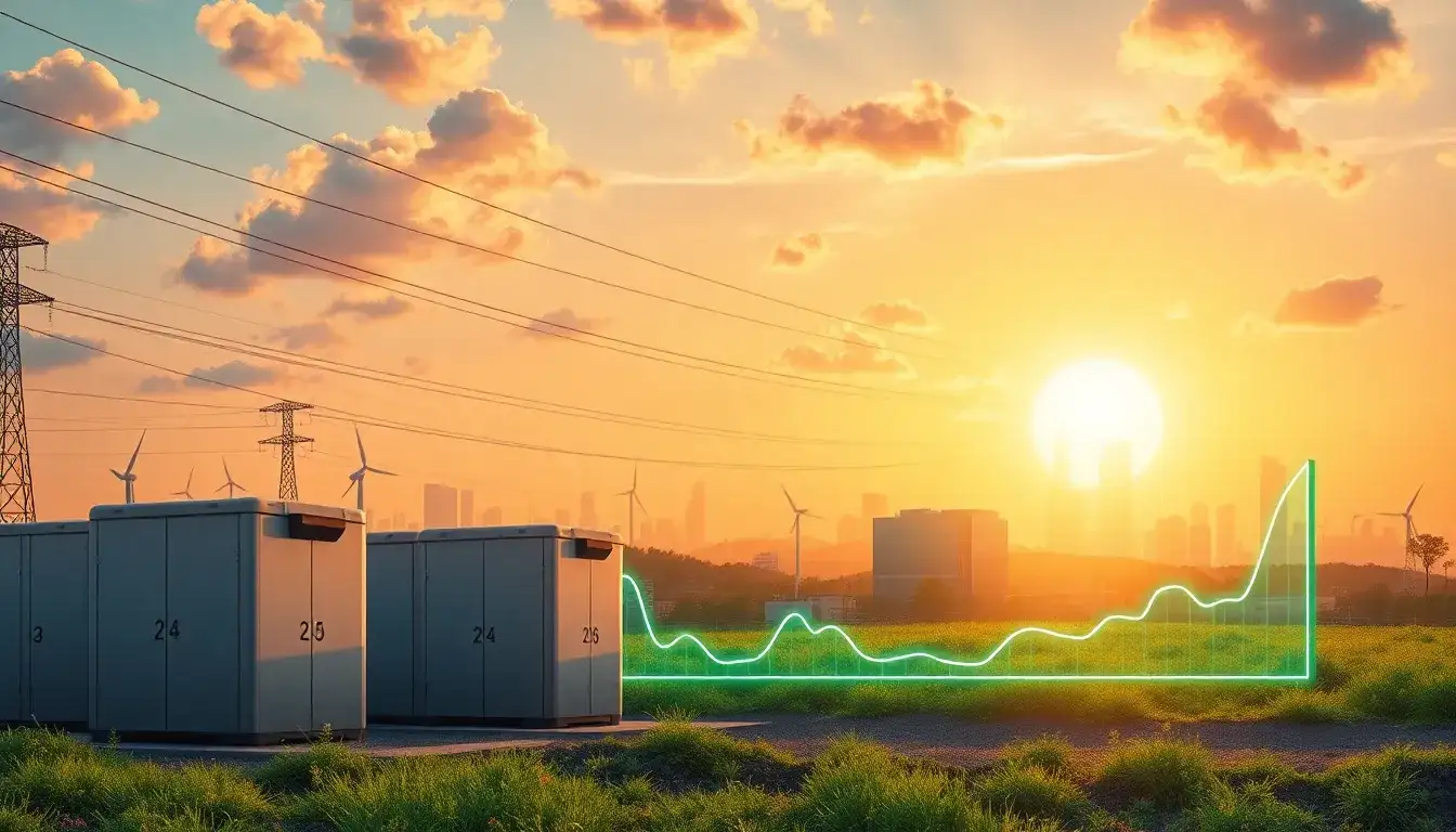 How do utility-scale batteries contribute to grid stability during peak usage periods