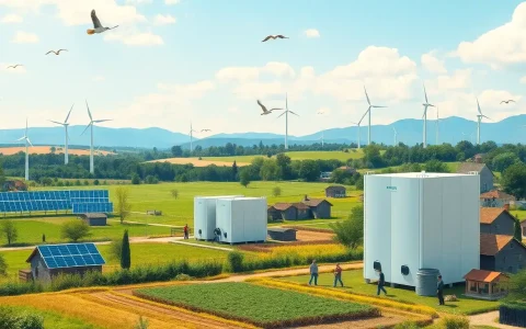 How do utility-scale batteries contribute to renewable energy integration in rural communities