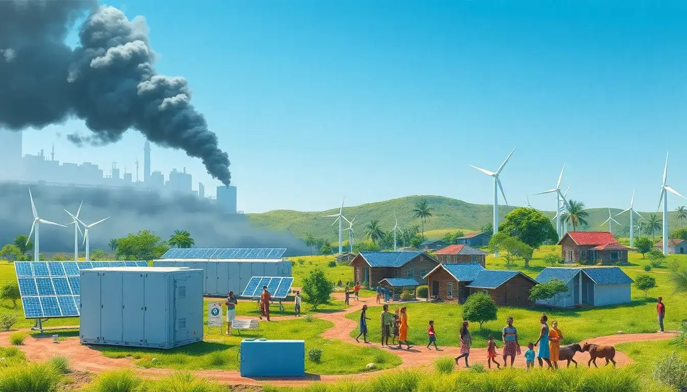 How do utility-scale batteries help reduce reliance on diesel in off-grid communities