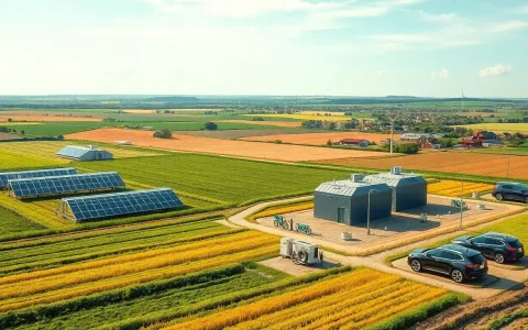 What role do utility-scale batteries play in reducing reliance on fossil fuels in rural areas