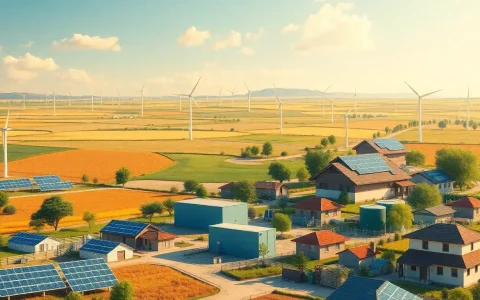 What are the long-term economic benefits of integrating utility-scale batteries with renewable energy sources in rural areas