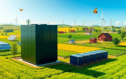 How do utility-scale batteries contribute to reducing reliance on fossil fuels in rural areas