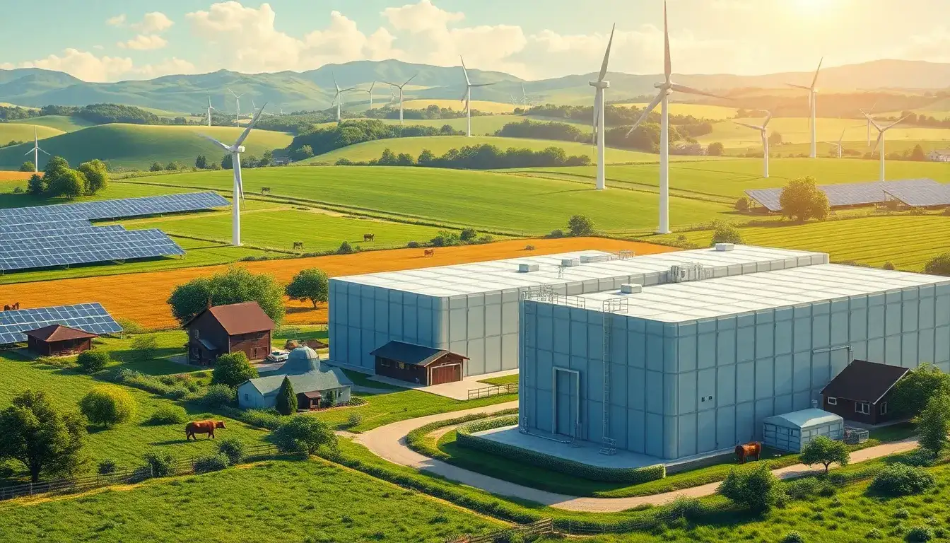 How do utility-scale batteries contribute to increasing self-sufficiency in rural areas