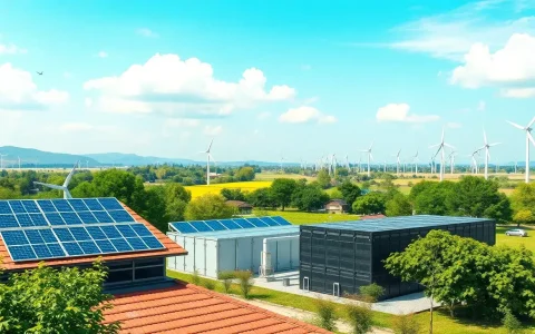 What role do solar panels and batteries play in reducing greenhouse gas emissions