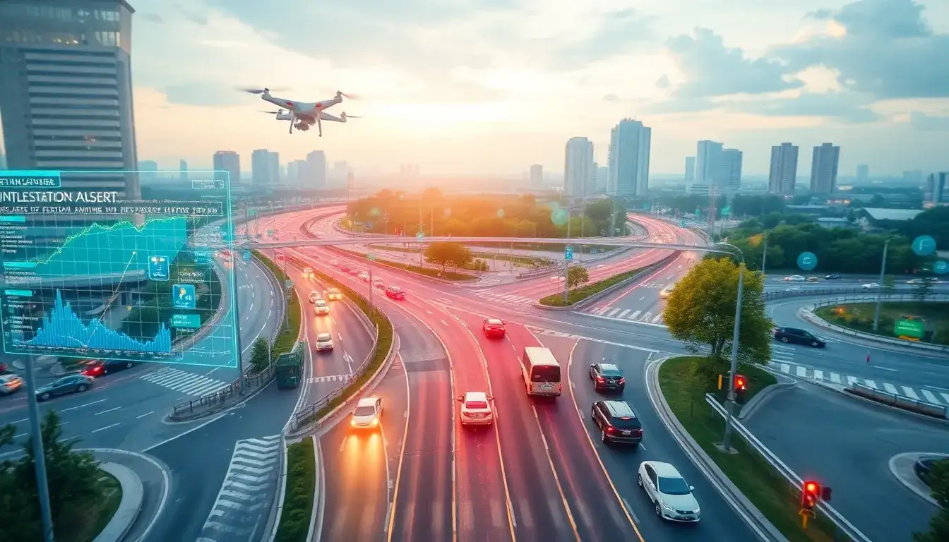 How do intervention aware traffic predictions account for real-time events