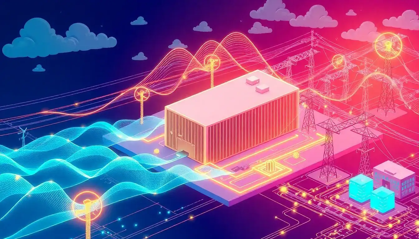 How does the control system of a battery energy storage system (BESS) manage frequency regulation