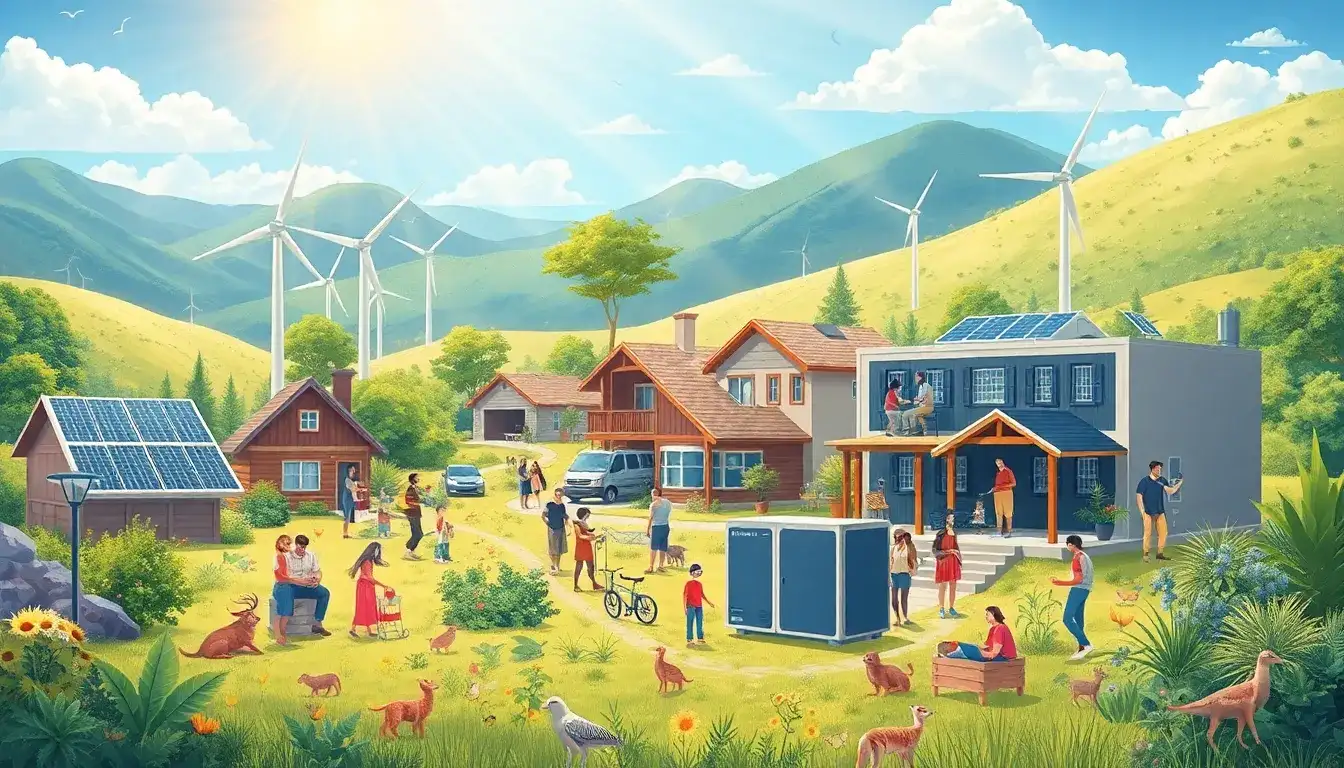 What are the main benefits of using utility-scale batteries in off-grid communities