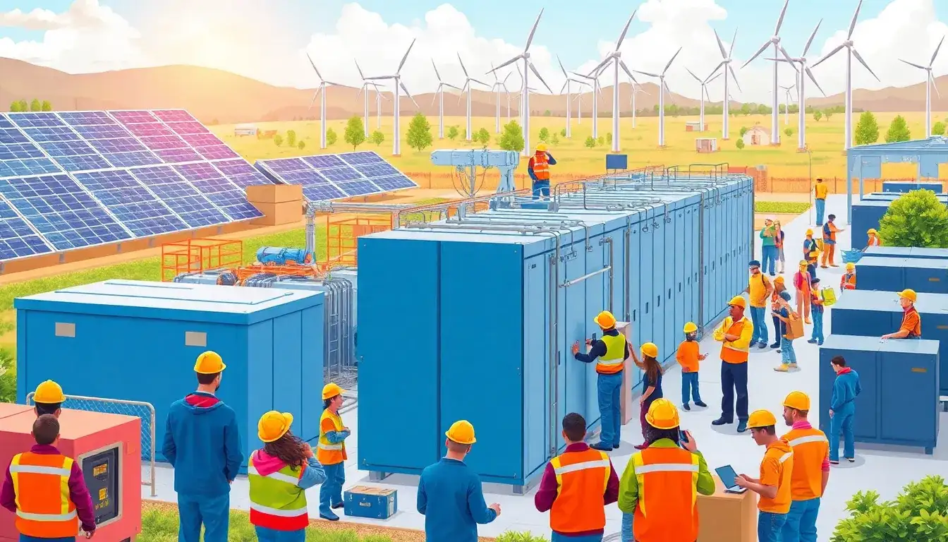 How do utility-scale batteries impact local job creation