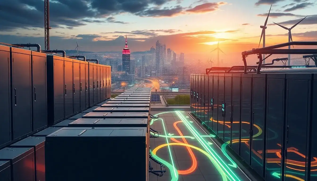 How do utility-scale batteries help stabilize energy prices during peak demand