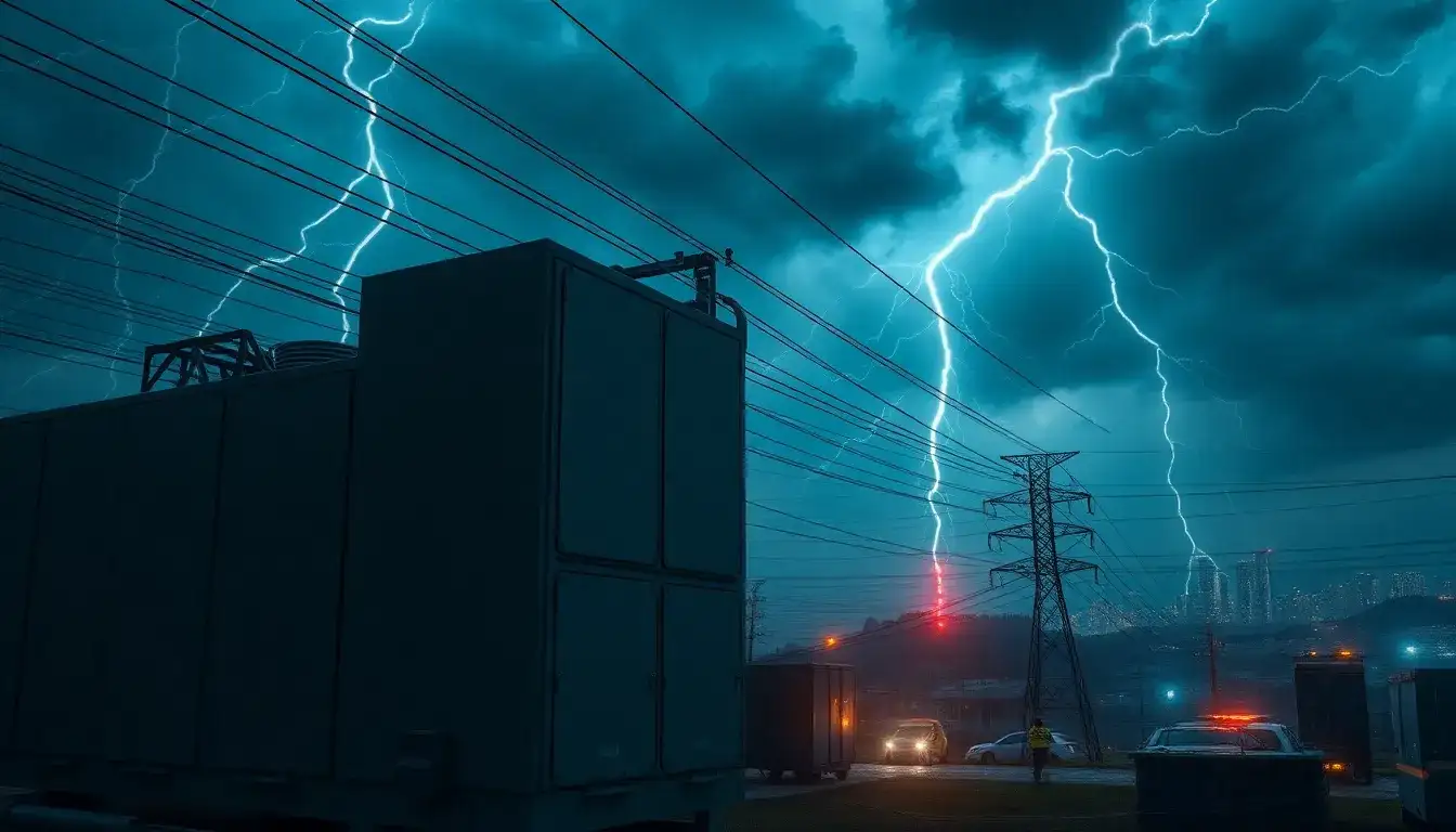How do utility-scale batteries contribute to grid resilience during emergencies