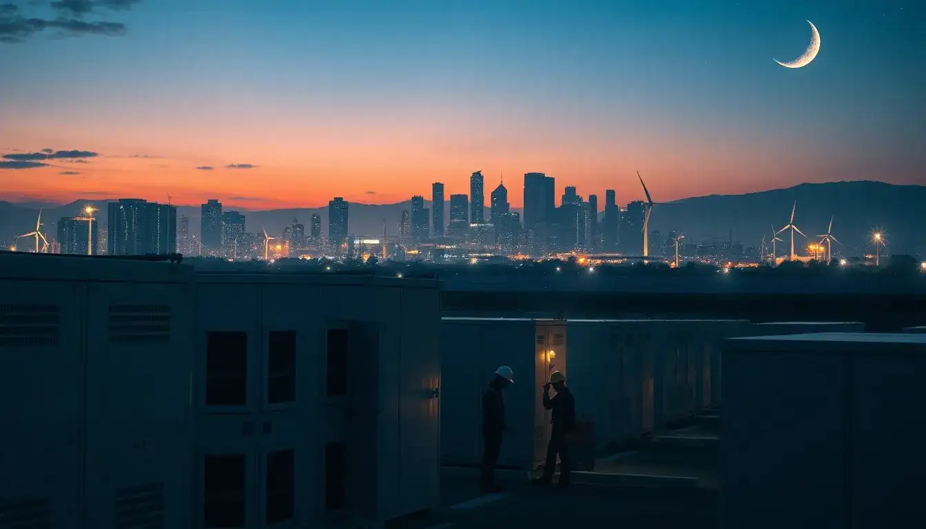 How do utility-scale batteries help during extended power outages