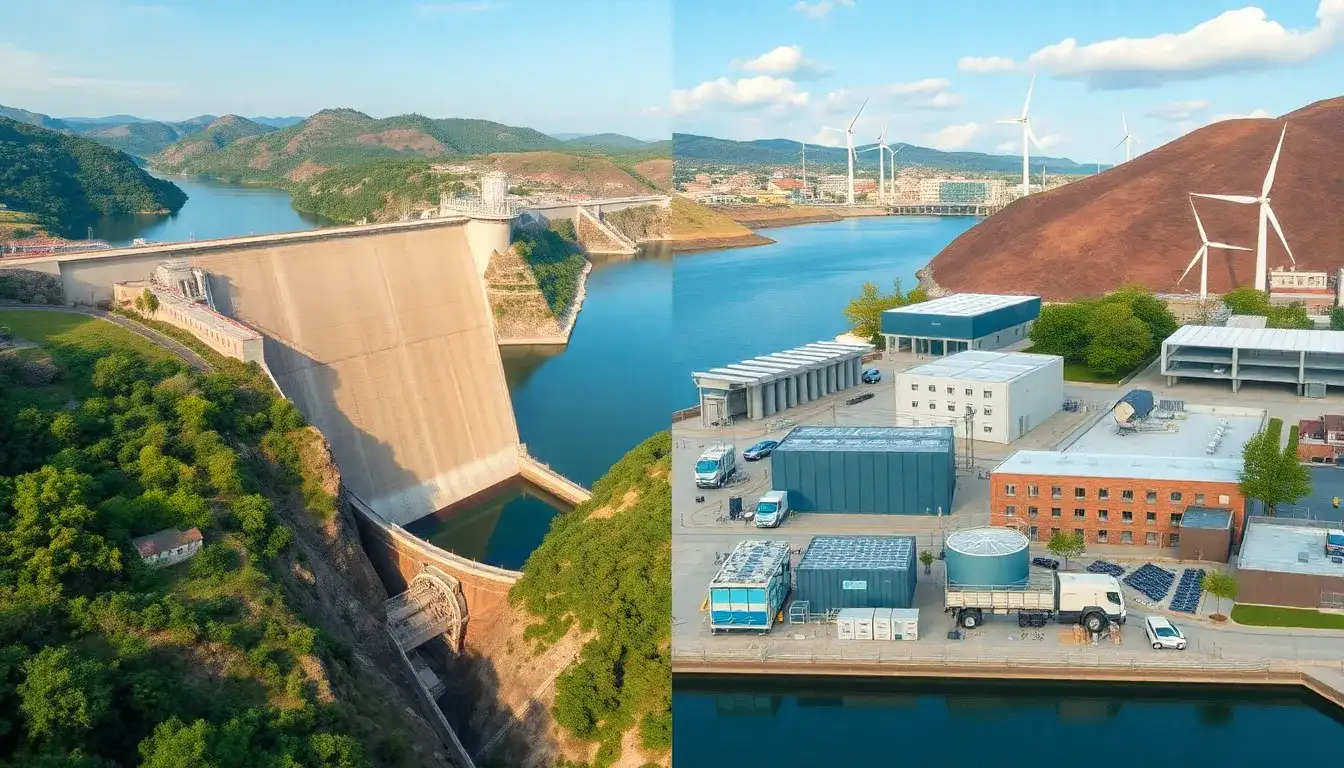 How does pumped hydroelectric energy storage compare to other forms of utility-scale energy storage