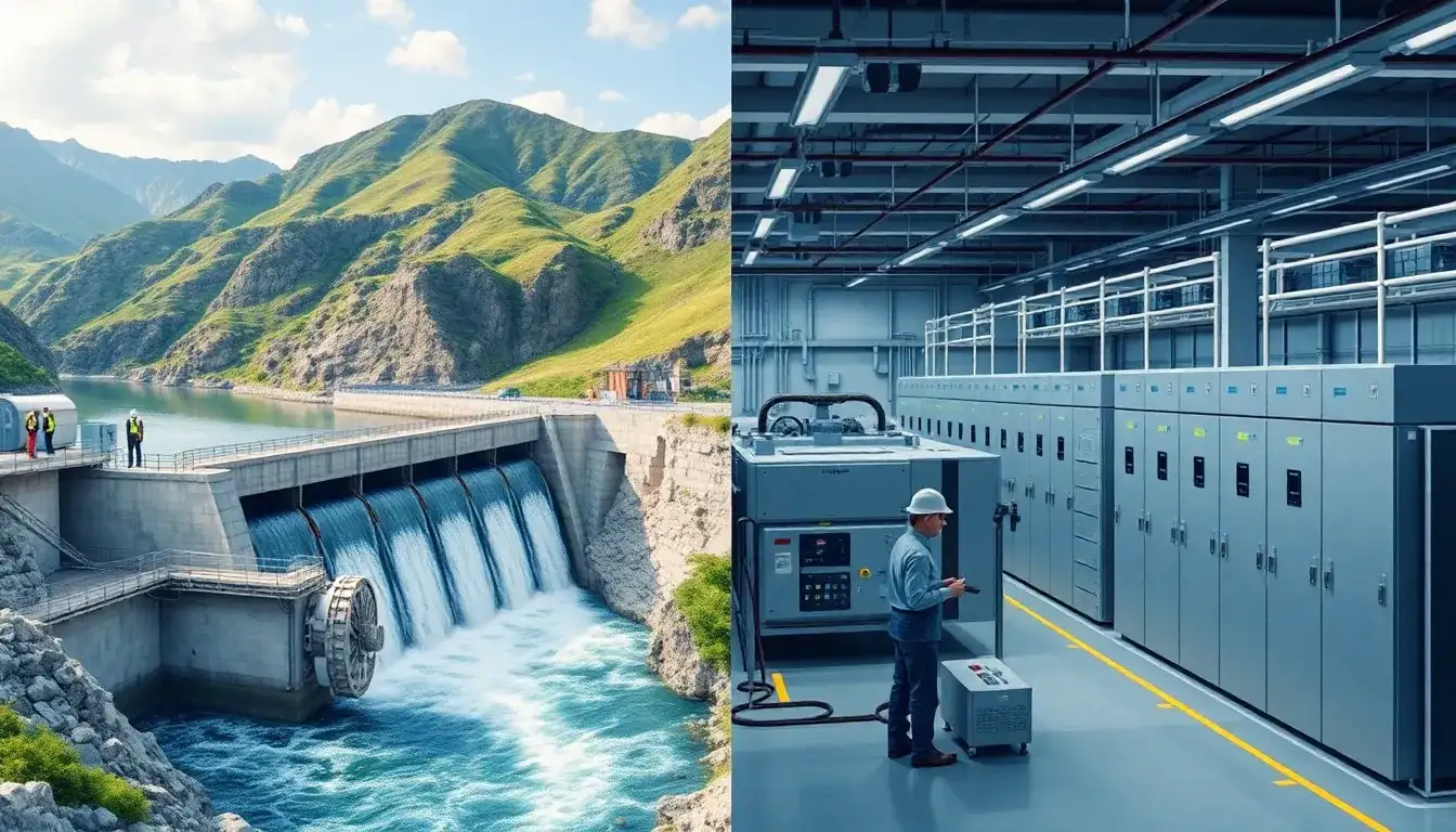 How do the maintenance costs of pumped hydroelectric energy storage compare to those of lithium-ion batteries