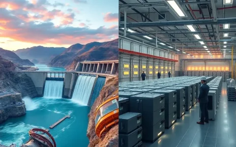 How does the scalability of pumped hydroelectric energy storage compare to lithium-ion batteries