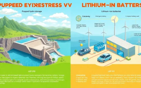 How does the lifespan of pumped hydroelectric energy storage systems compare to lithium-ion batteries