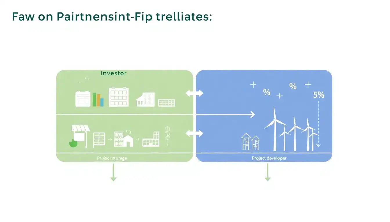 How does the partnership-flip structure work in tax equity investments for energy storage