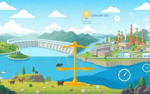How do the environmental impacts of pumped hydroelectric storage compare to those of lithium-ion batteries