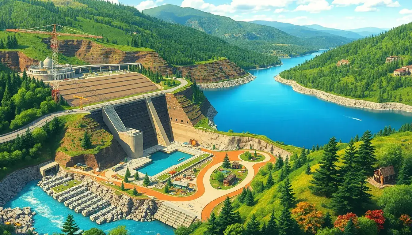 How does the construction process of pumped hydroelectric storage affect local ecosystems