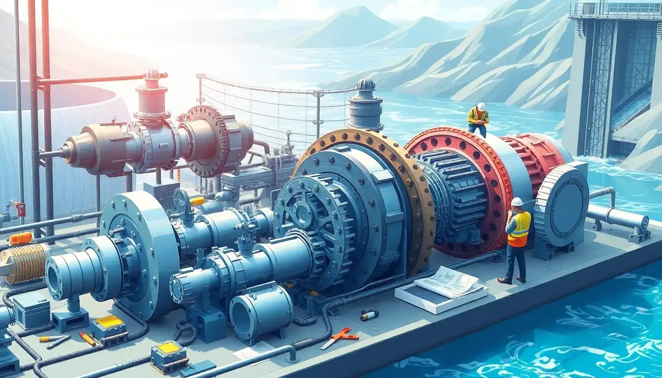 How often do overhauls of pumps and turbines need to be performed in pumped hydroelectric storage systems