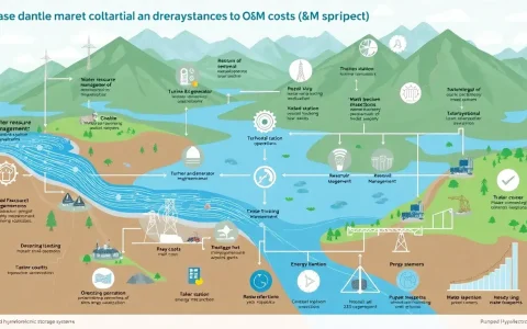 What are the main components of variable O&M costs for pumped hydroelectric storage systems