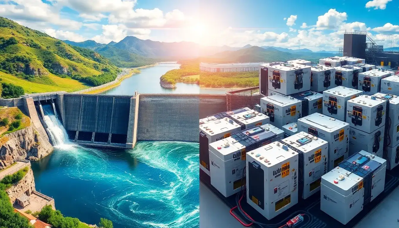 What are the main advantages of pumped hydroelectric storage over lithium-ion batteries