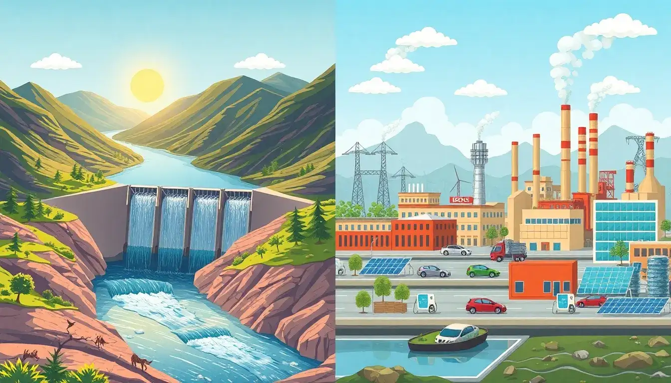 What are the environmental impacts of pumped hydroelectric storage versus lithium-ion batteries