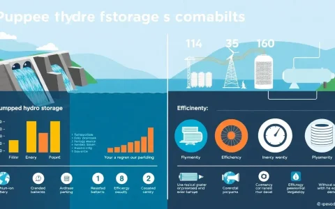 How does pumped hydro storage compare to other energy storage technologies in terms of efficiency